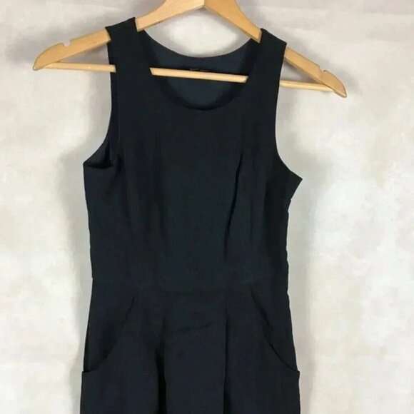 THEORY Black Sleeveless Dress with Pockets Size 0 - Picture 3 of 11